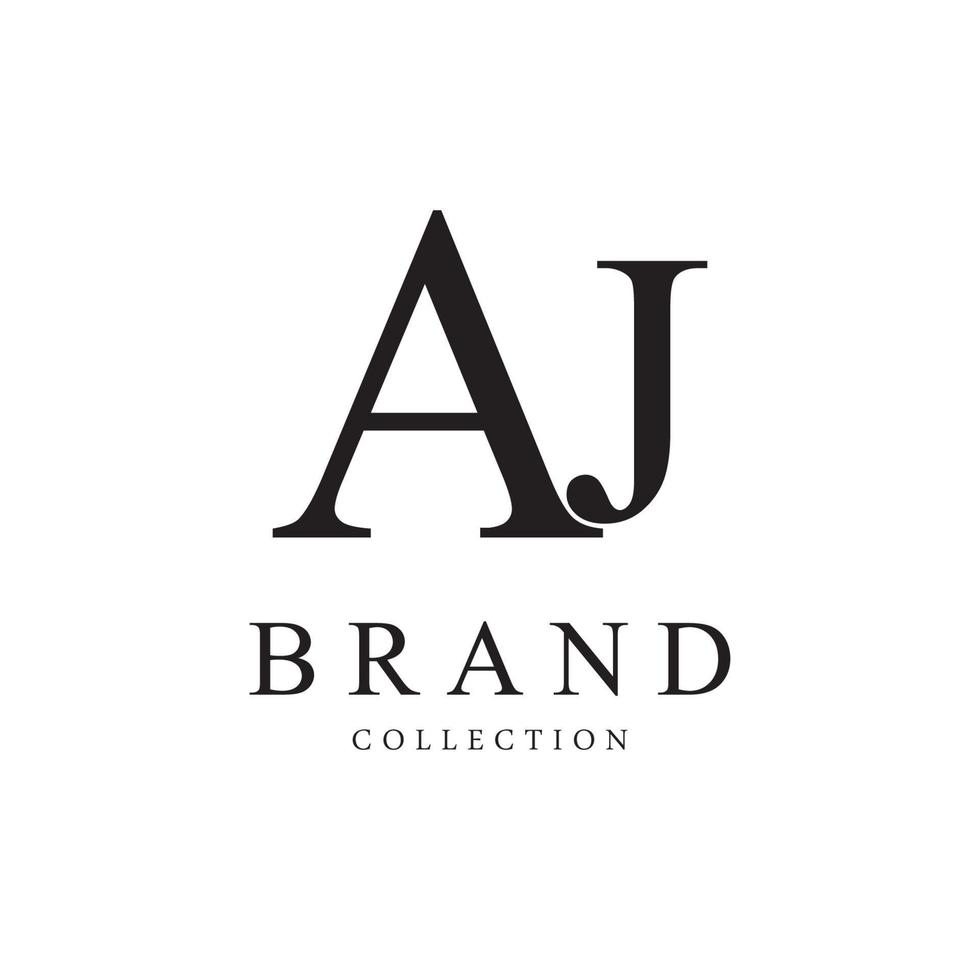 Letter AJ vector logo design symbol  icon emblem