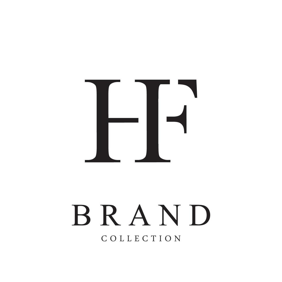 letra hf vector logo diseño símbolo icono emblema