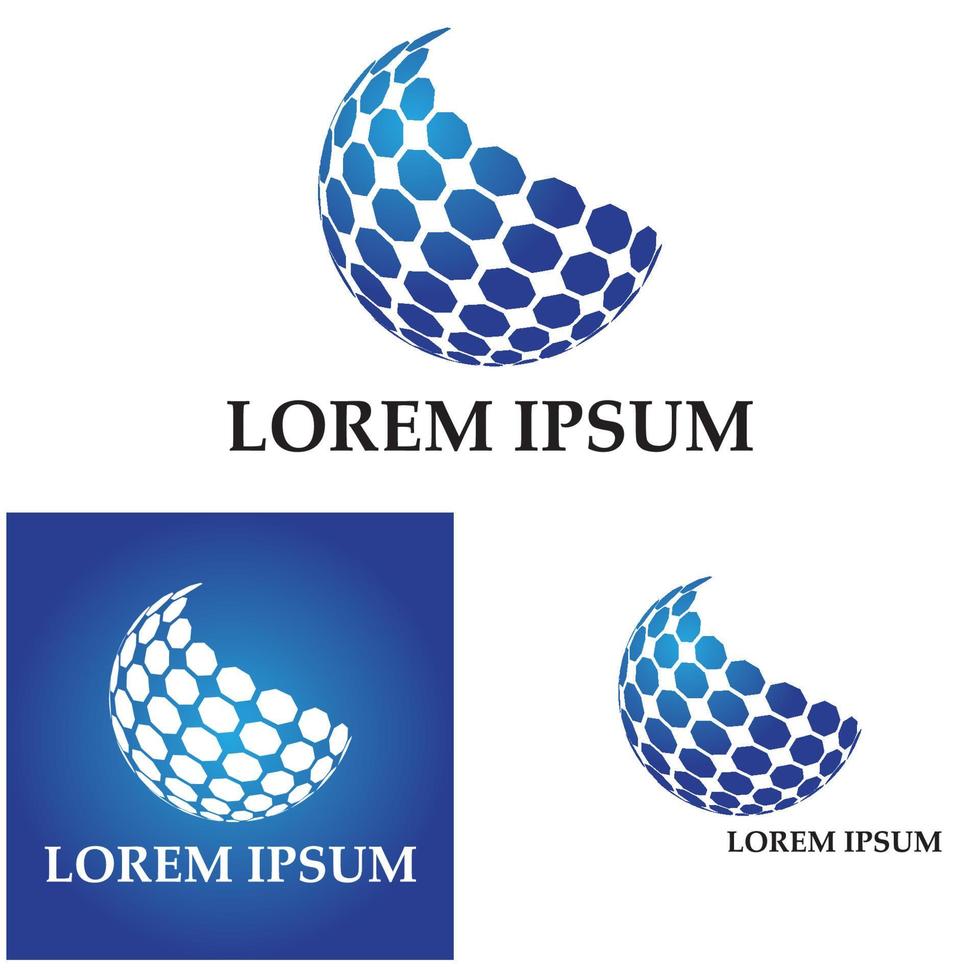 3D digital globe logo design. icon vector illustration. This logo is suitable for global company  world technologies and media and publicity agencies