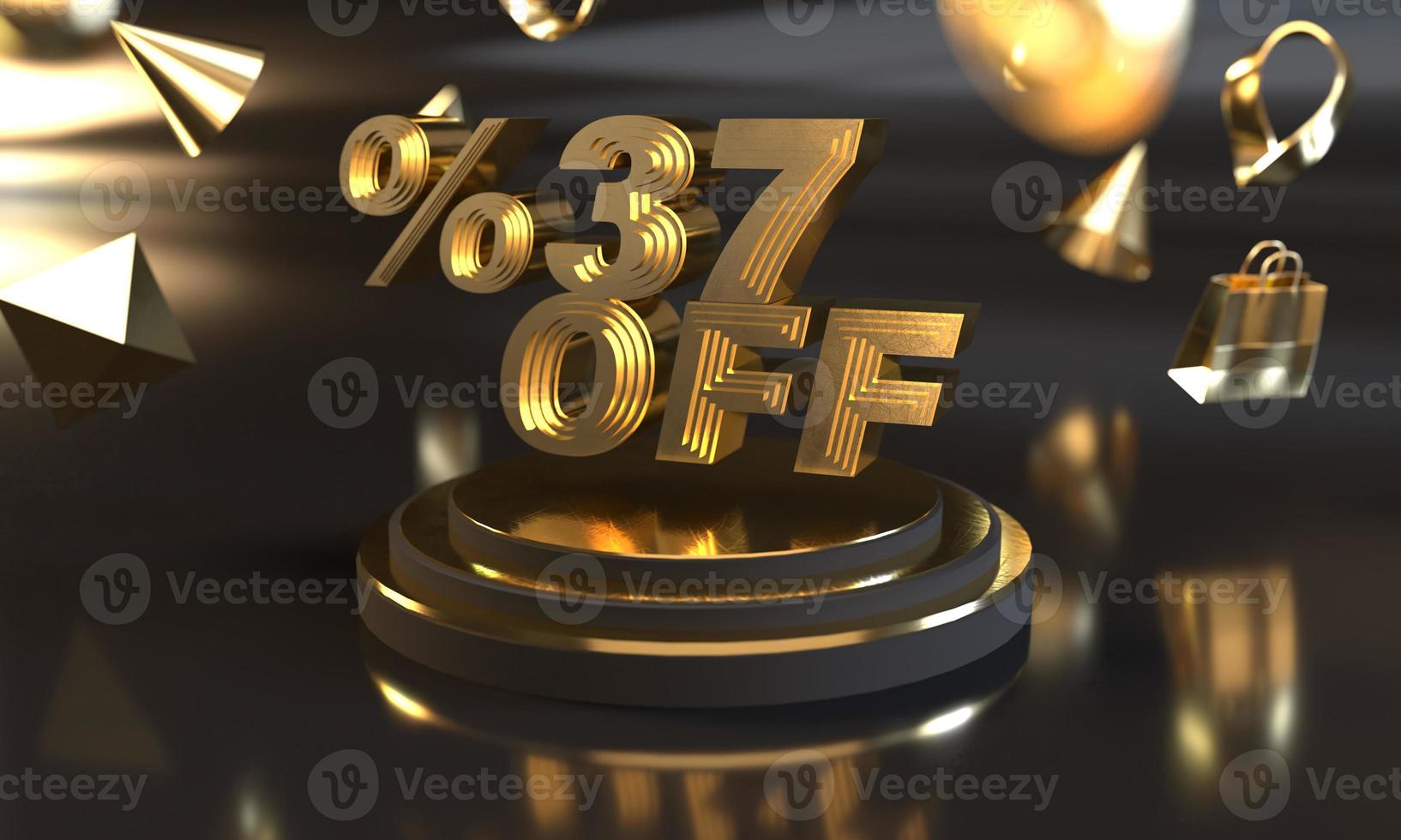 Percent 37 off sale discount banner template design photo