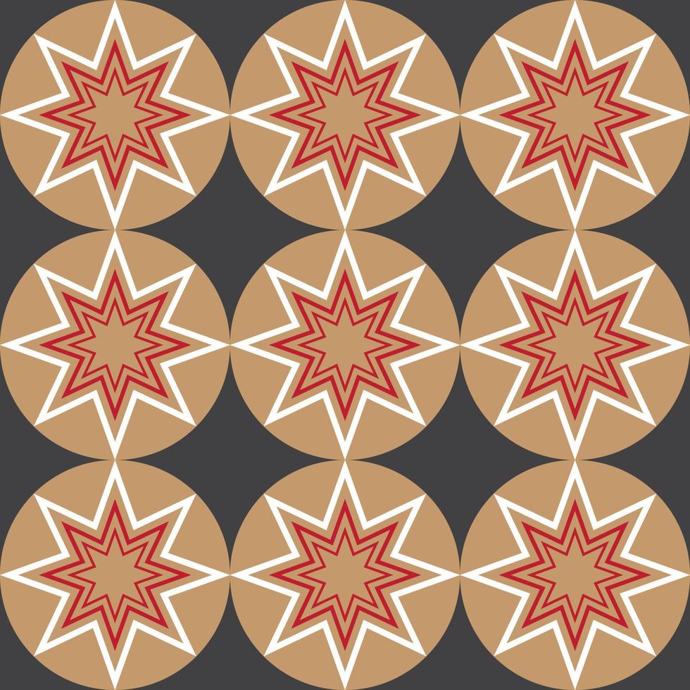 Classic star batik Seamless Pattern vector