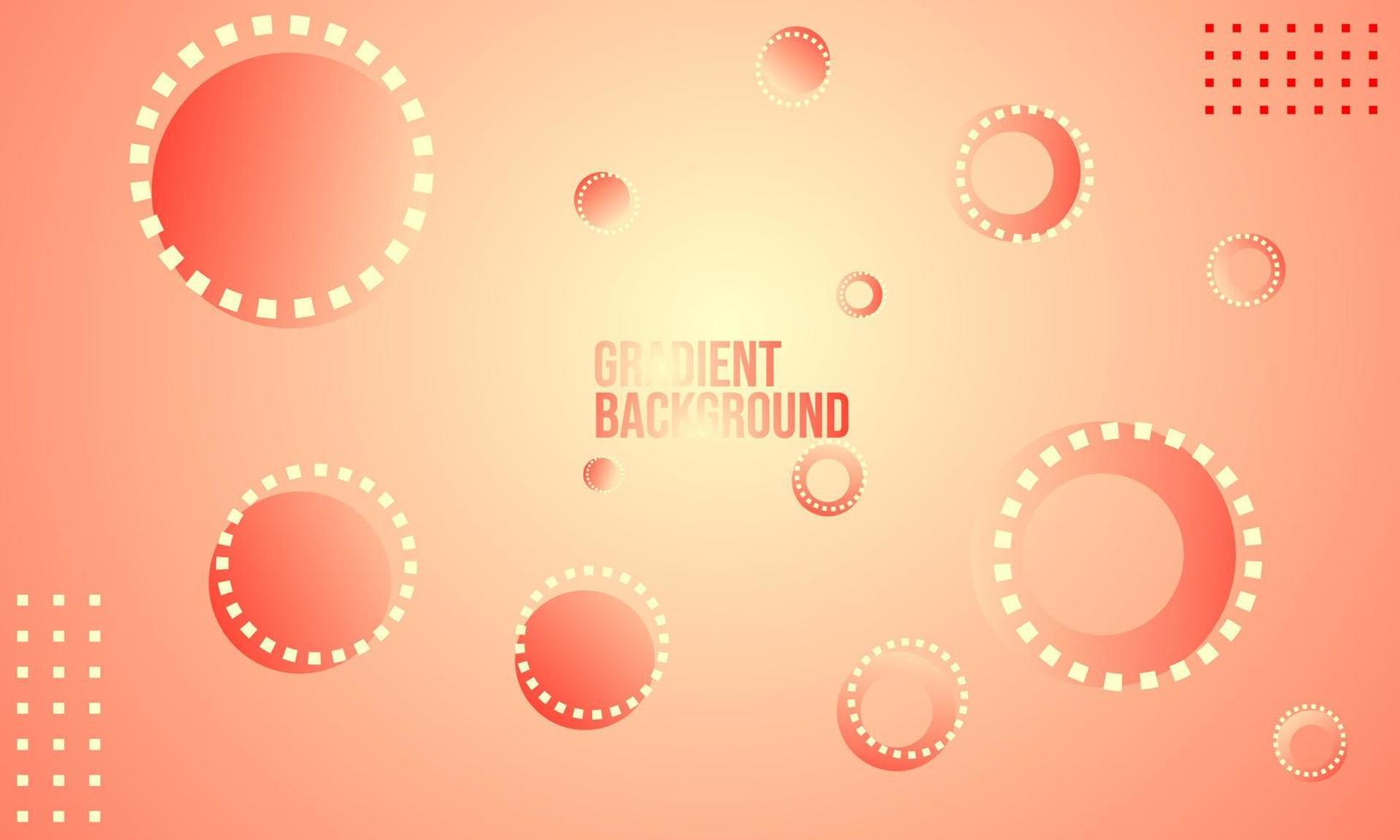 diseño de banner de tecnología de color degradado rojo con adorno circular vector