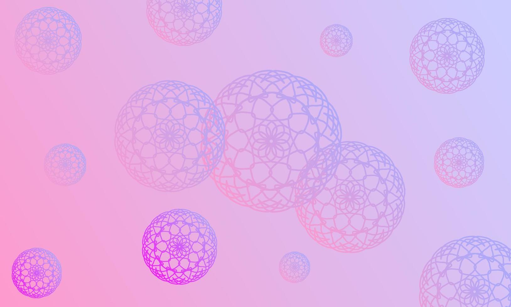 a collection of purple gradation mandala ornaments. suitable for banner background design, posters and billboards vector