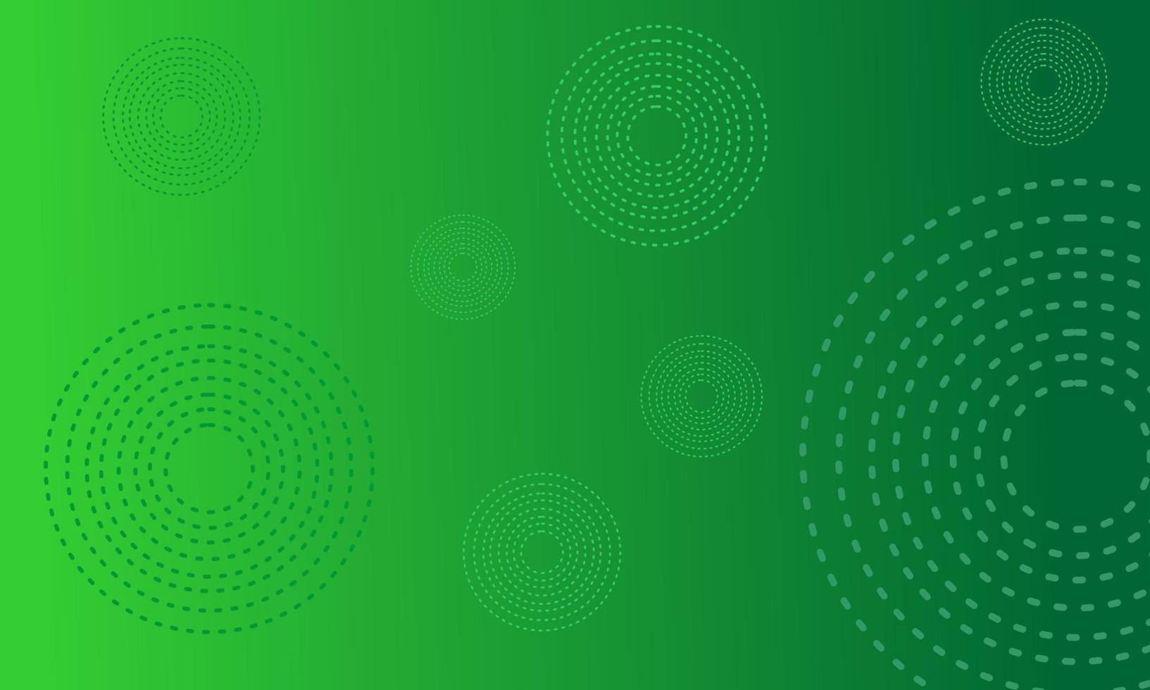 diseño de fondo de geometría circular con color degradado verde. utilizado para diseño web, páginas de inicio, pancartas vector