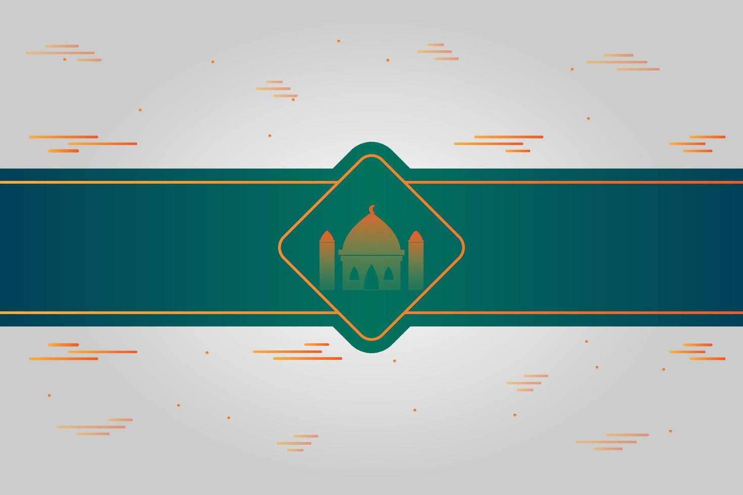 beautiful and elegant islamic background vector design