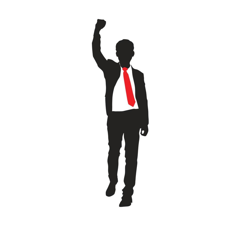 business solid icon illustration, vector. male character. vector