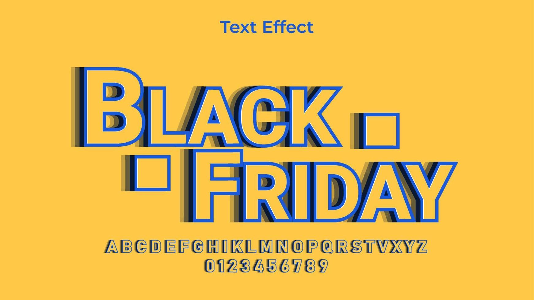 Black Friday Text Effect EPS Premium vector