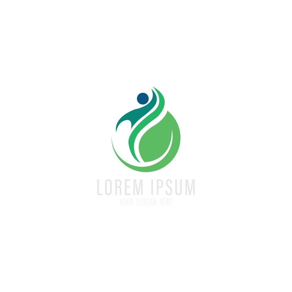 Nature Care Health Care Logo. vector