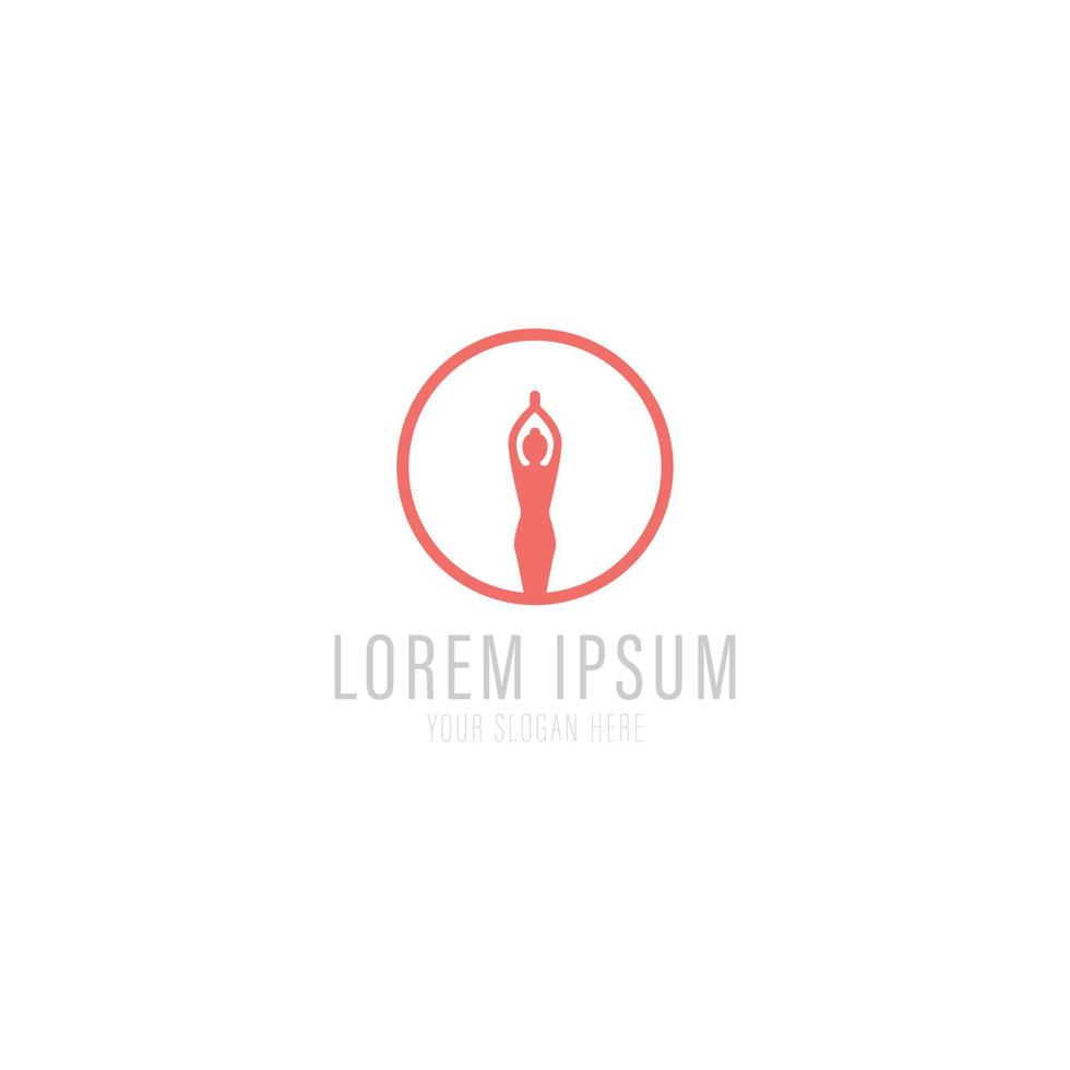 plantilla de logotipo de yoga. ilustración vectorial vector