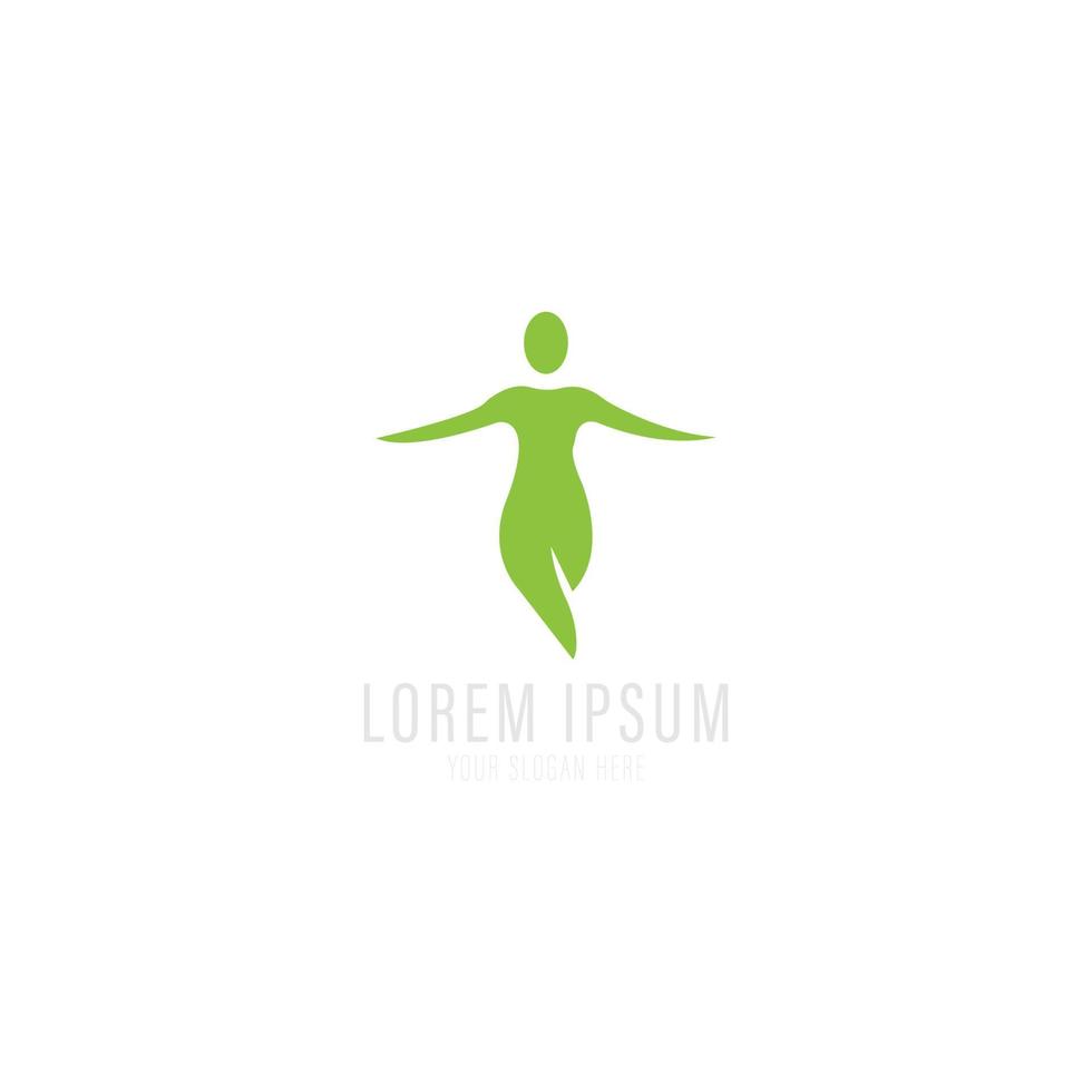 plantilla de logotipo de yoga. ilustración vectorial vector