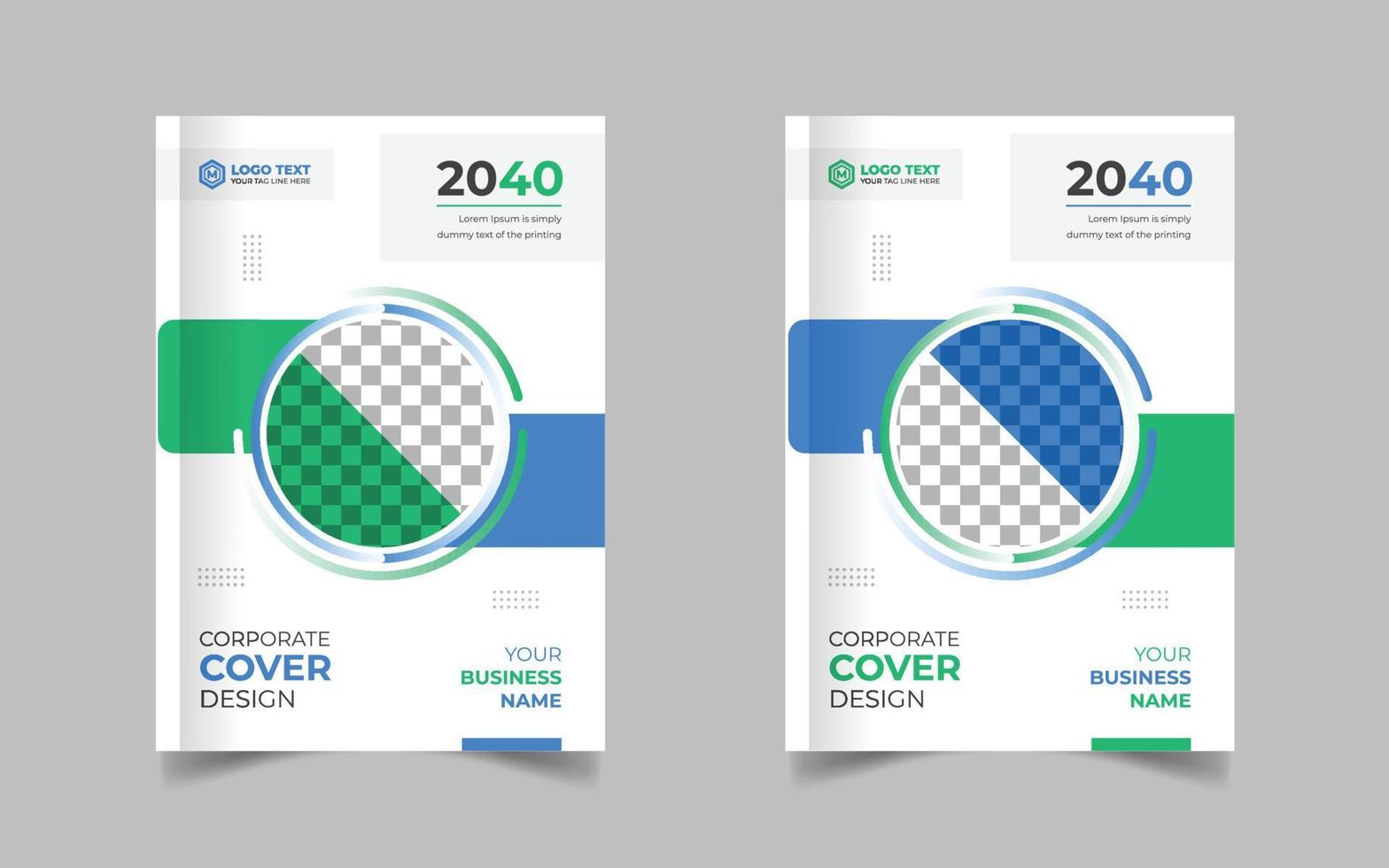 Corporate Book Cover Design Template in A4. Can be adapt to Brochure, Annual Report, Magazine, Poster, Business Presentation, Portfolio, Flyer, Fold, Banner, Website vector