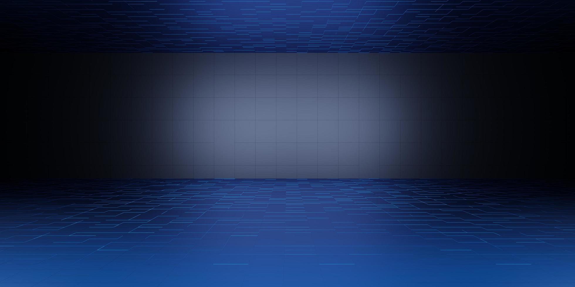 Futuristic horizon background tech backdrop modern abstract background material pattern 3D illustration photo