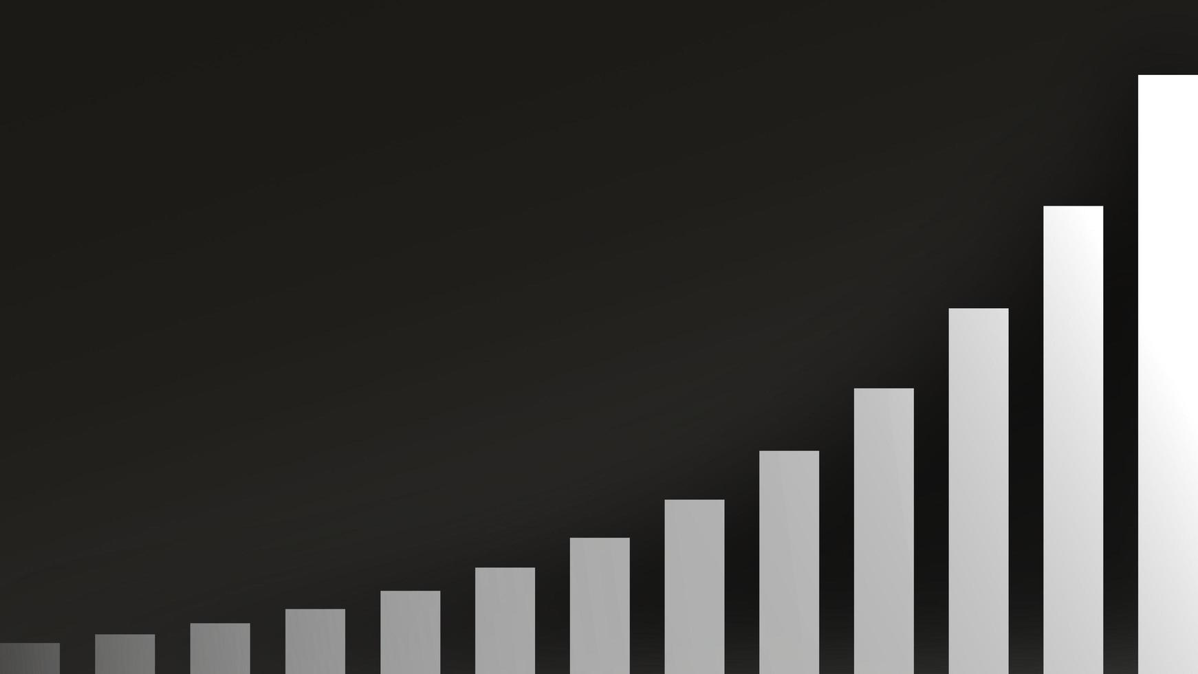 border or frame diagram bar chart with gradient metal color tone simple for texture and presentation background template photo