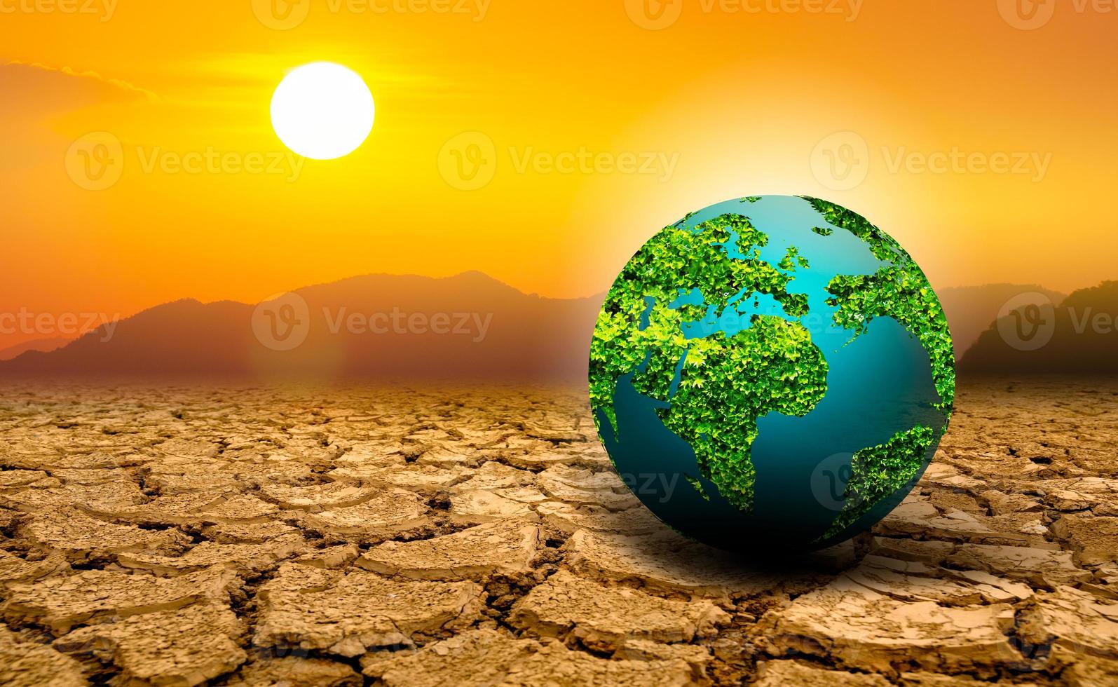 The Green Globe is located in extremely arid soil. photo