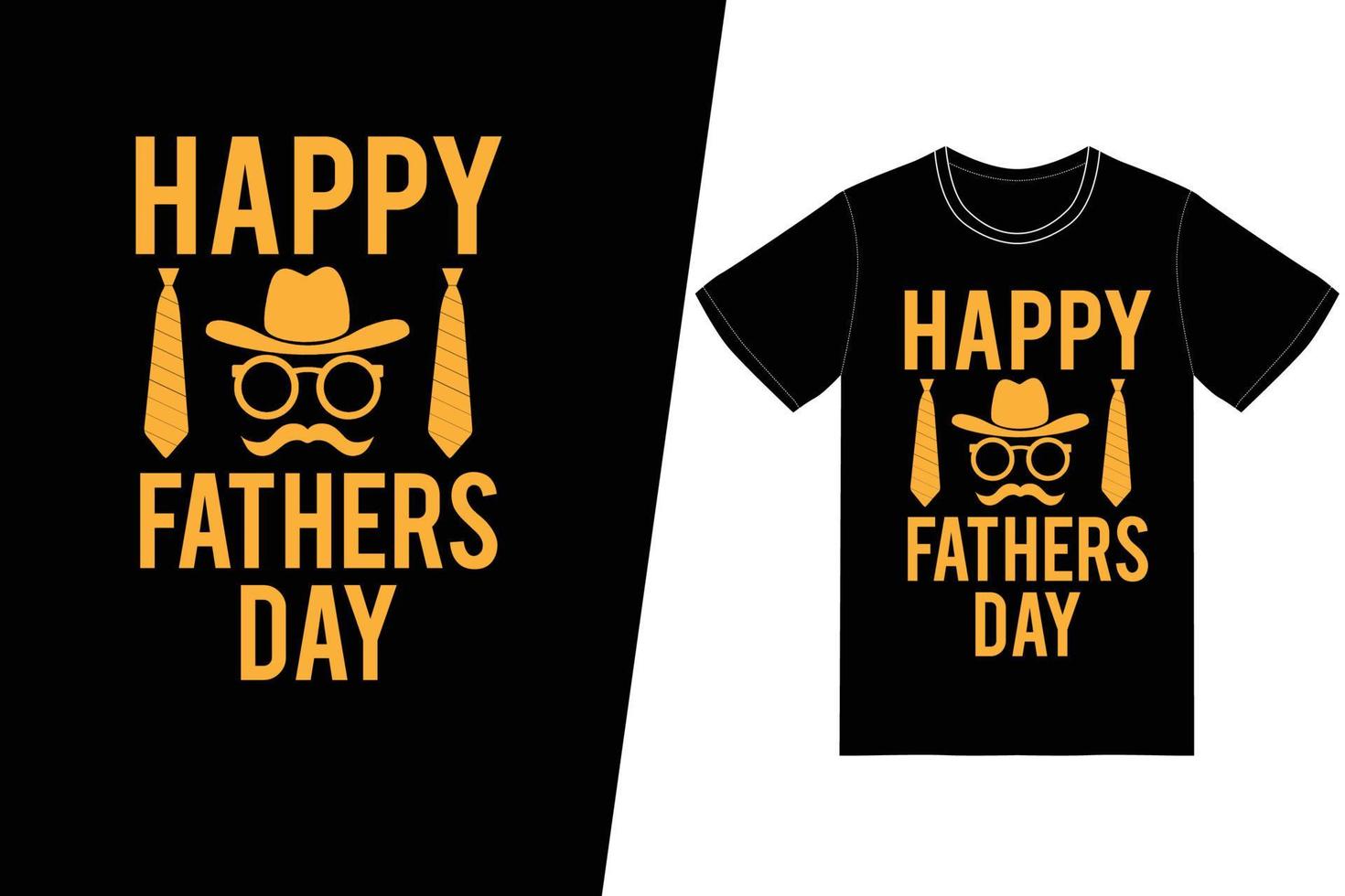 HAPPY FATHERS DAY t-shirt design. Fathers day t-shirt design vector. For t-shirt print and other uses. vector