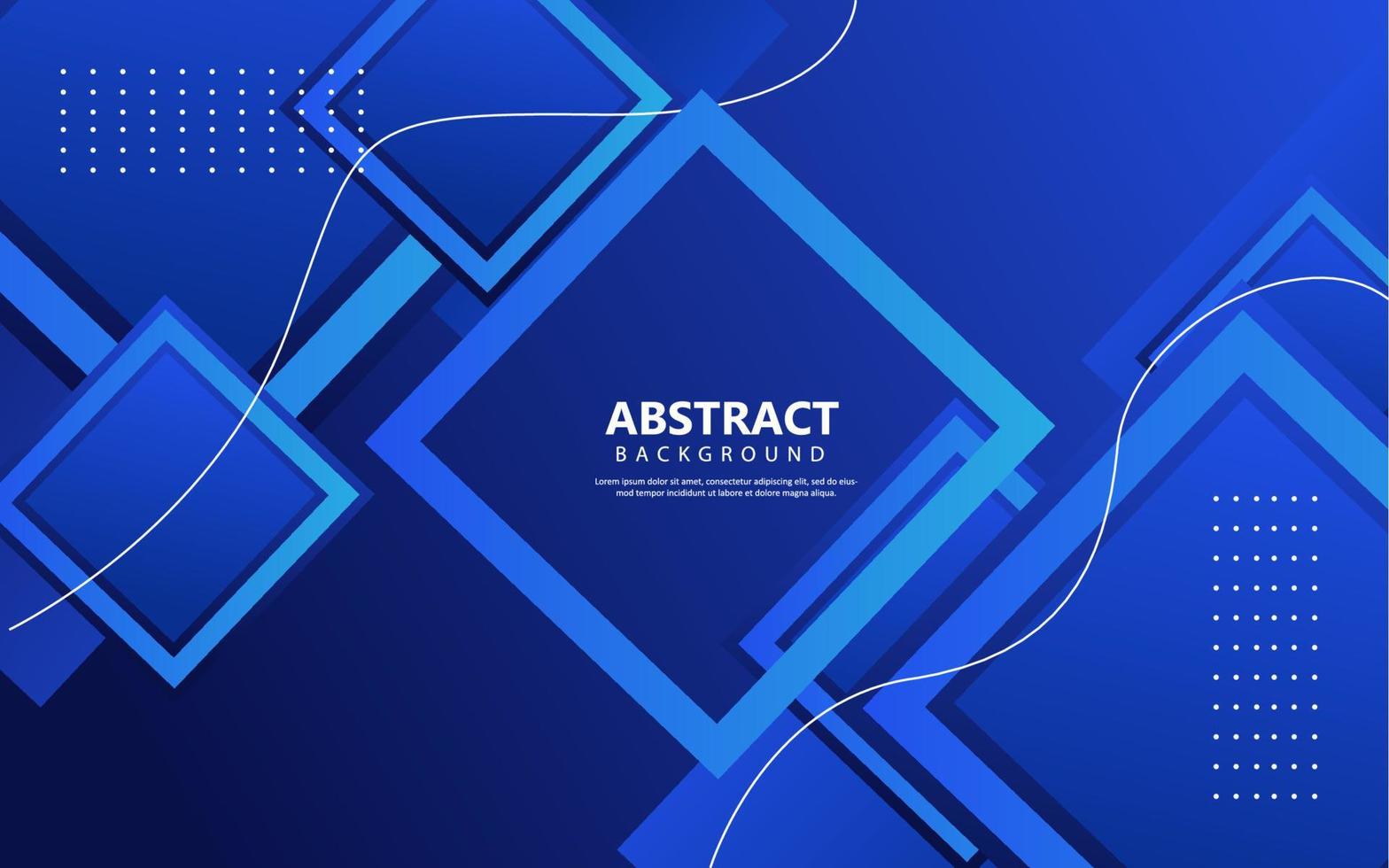 Abstract geometric blue background vector