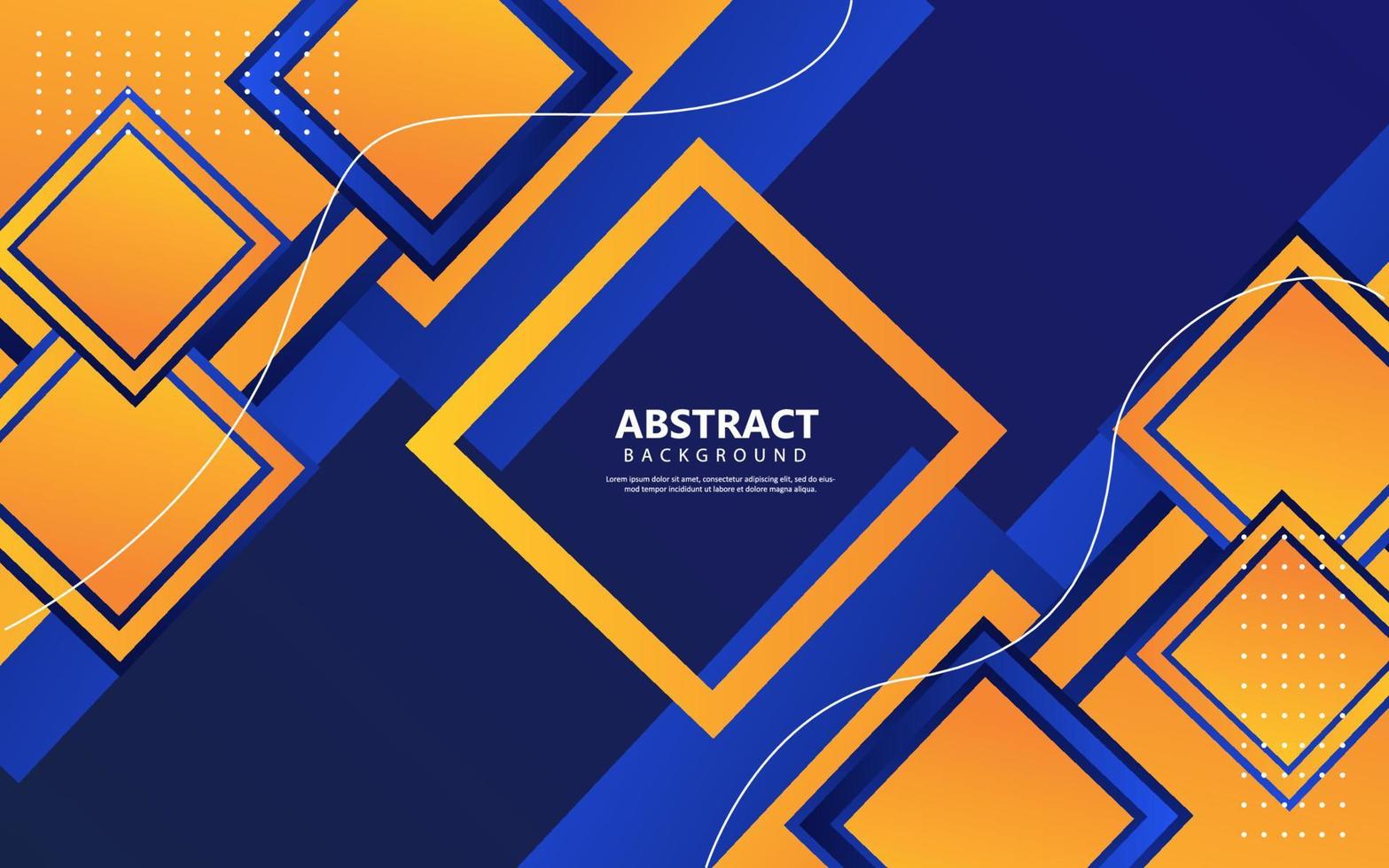 Abstract geometric blue background vector