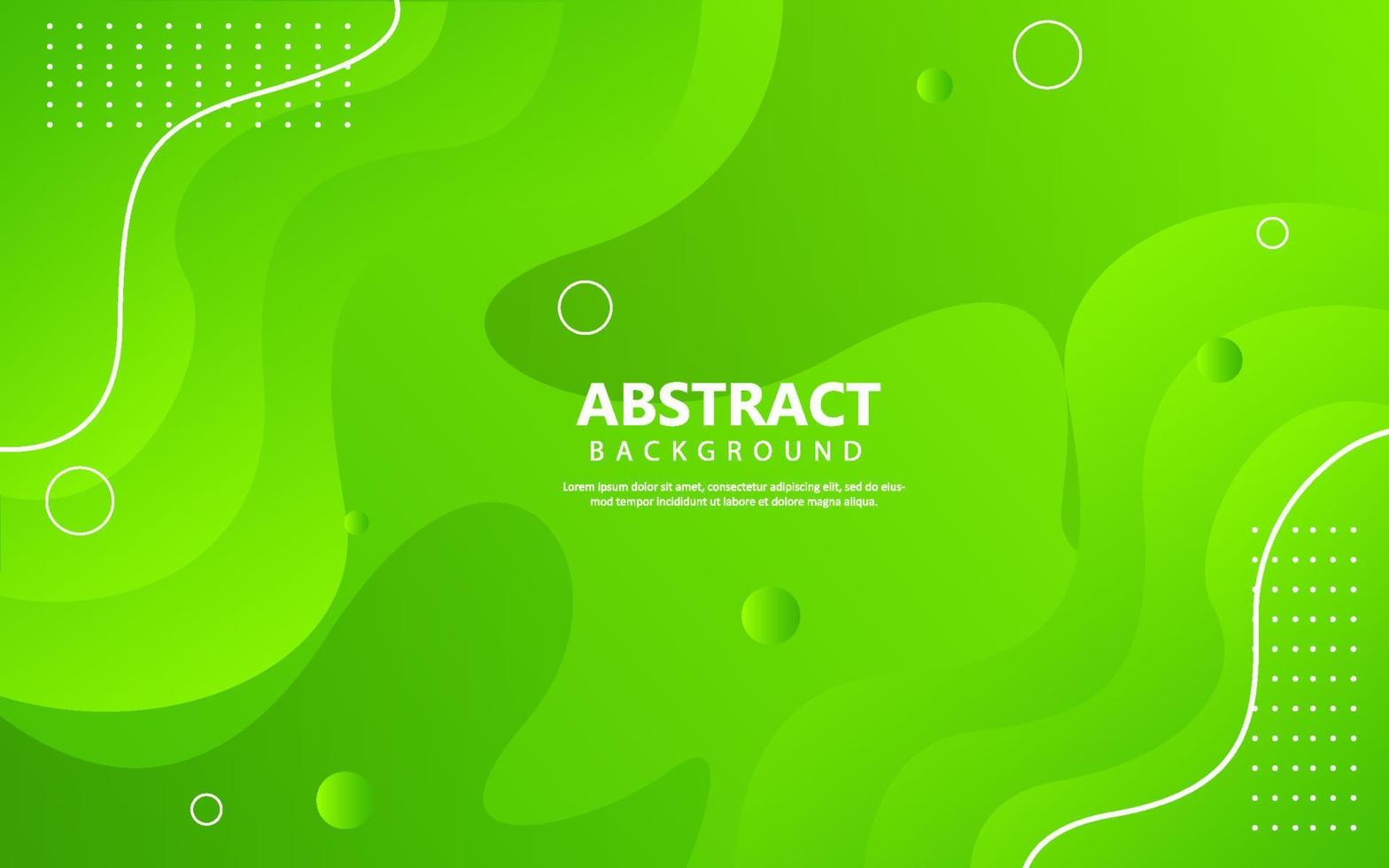 Abstract wave shape green background vector