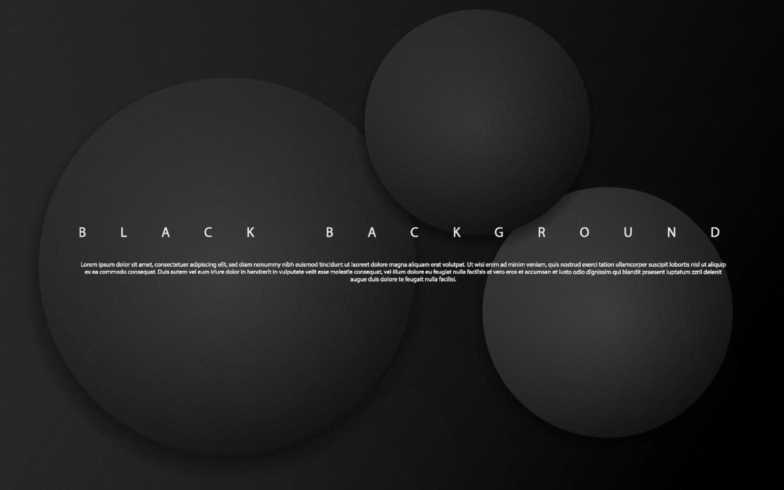 Abstract dark black background vector