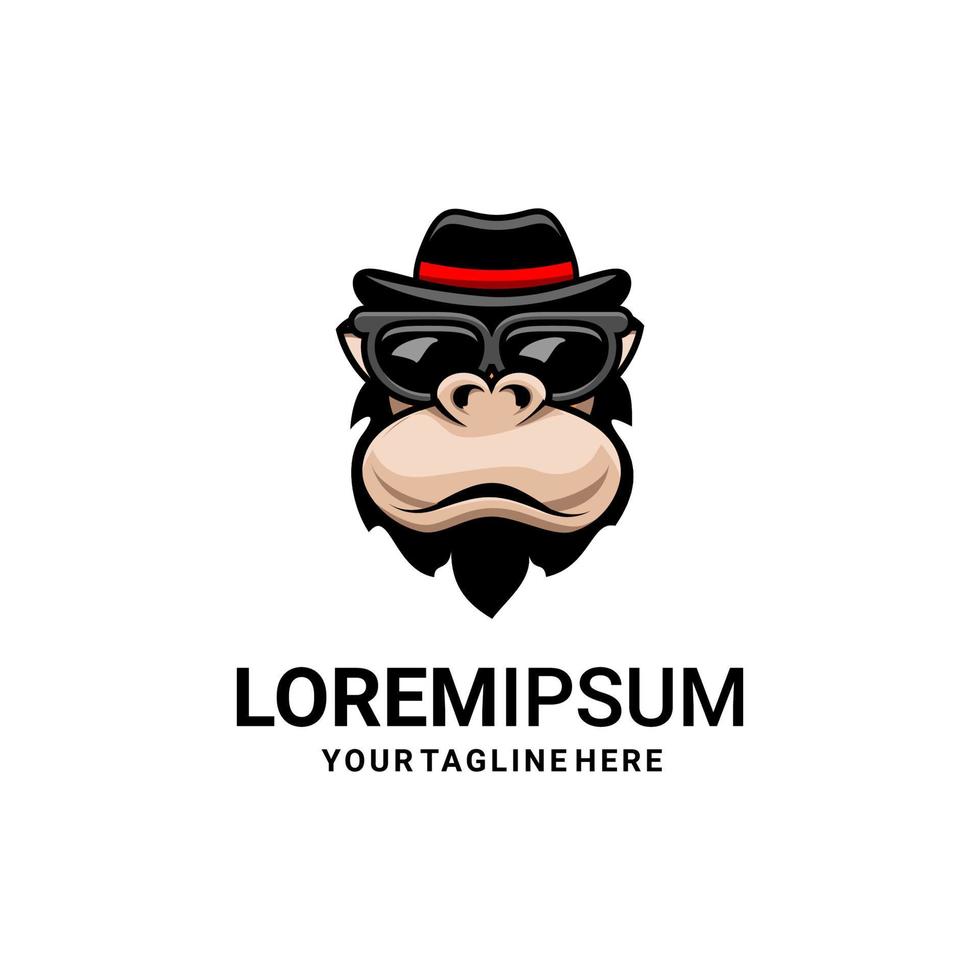 MONKEY LOGO CARTOON vector
