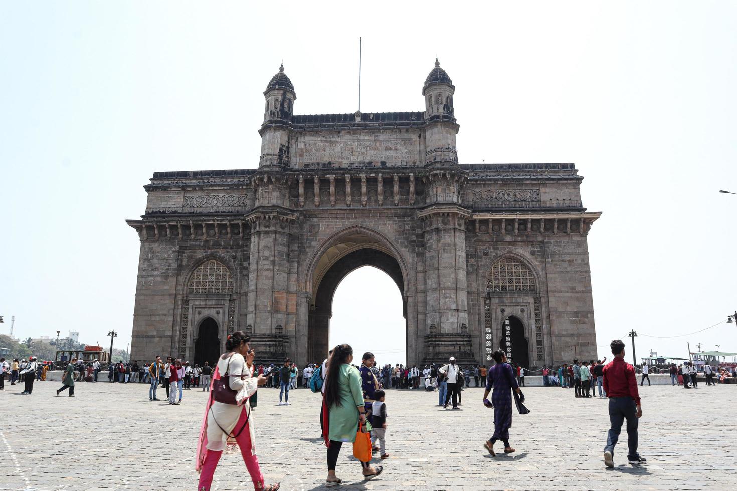 mumbai, india 17 de marzo puerta de entrada de la india en mumbai, india. foto