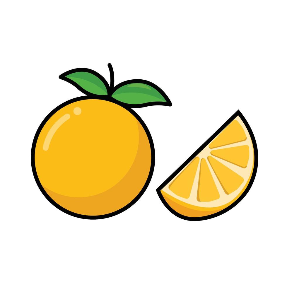 ilustración de vector de gráficos naranja