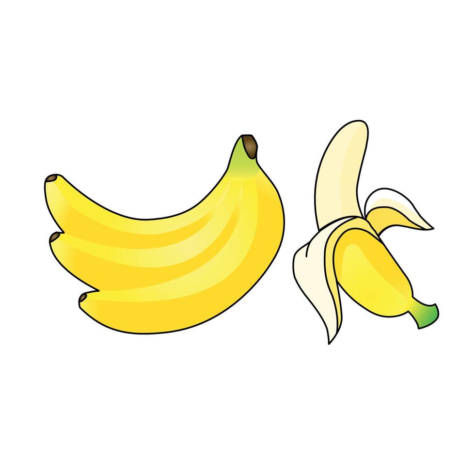 ilustración vectorial gráfica de plátano vector