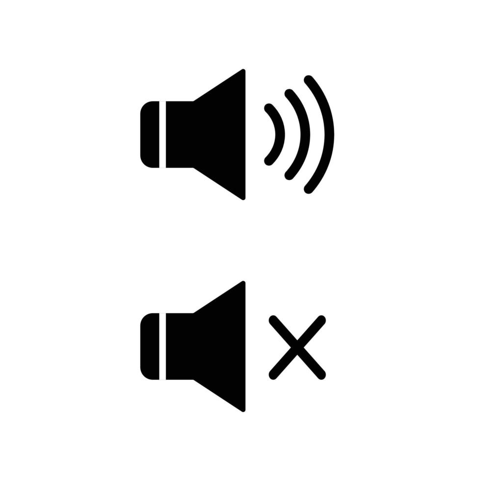 speaker icon amplify or mute vector