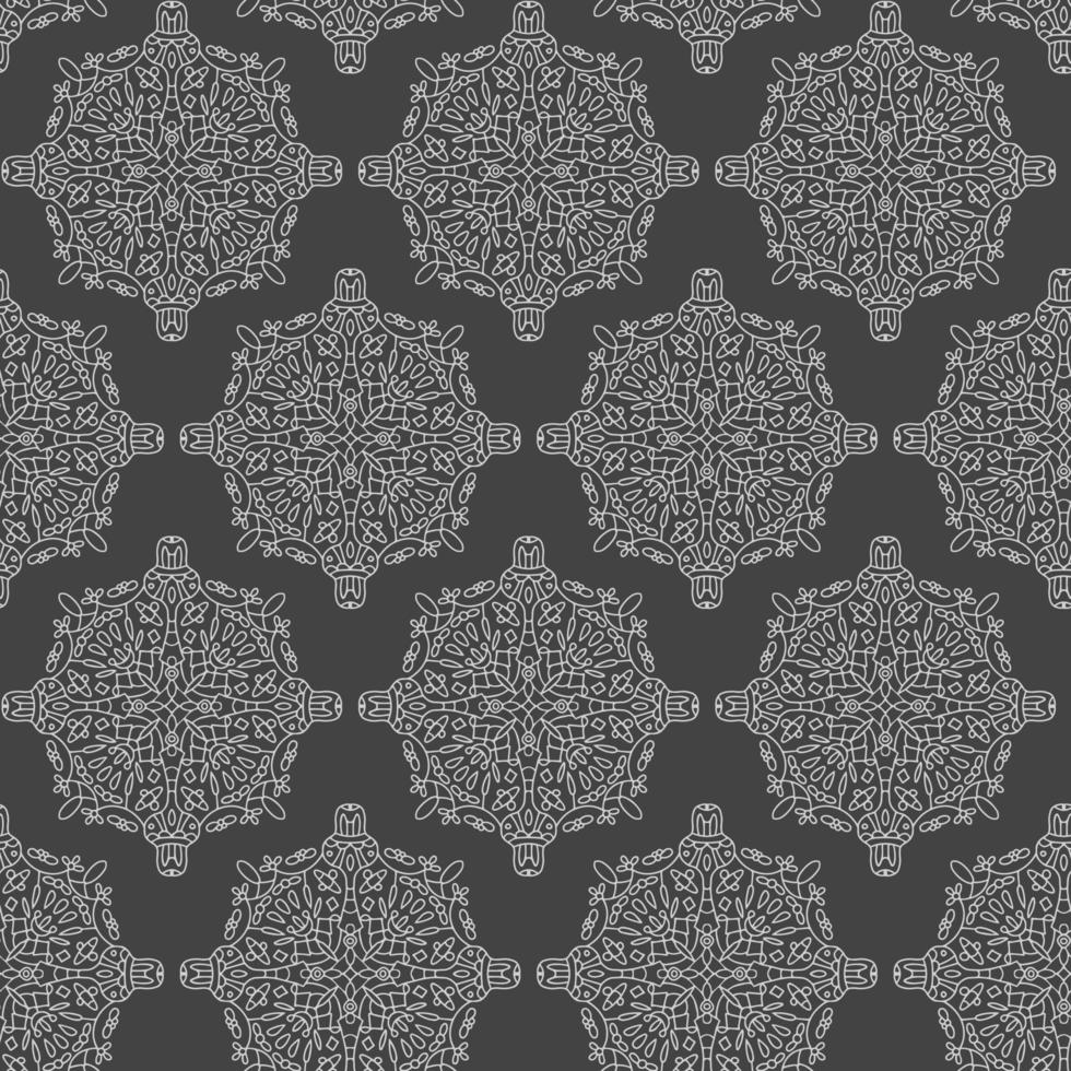 Seamless pattern. Mandala art illustration ornament vector