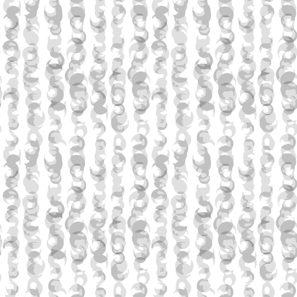 Seamless abstract pattern of broken geometric shapes. Brush strokes are hand-drawn. vector