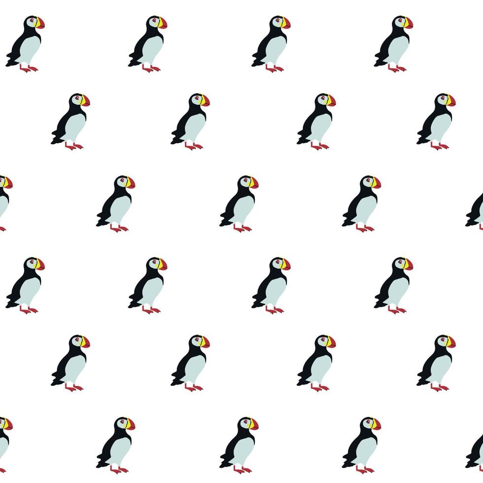 seamless pattern with birds. Cute cartoon colorful characters. vector