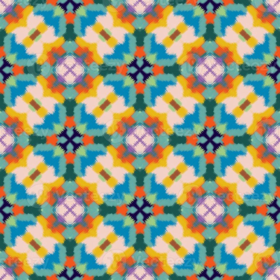 Pattern of colorful ornament photo
