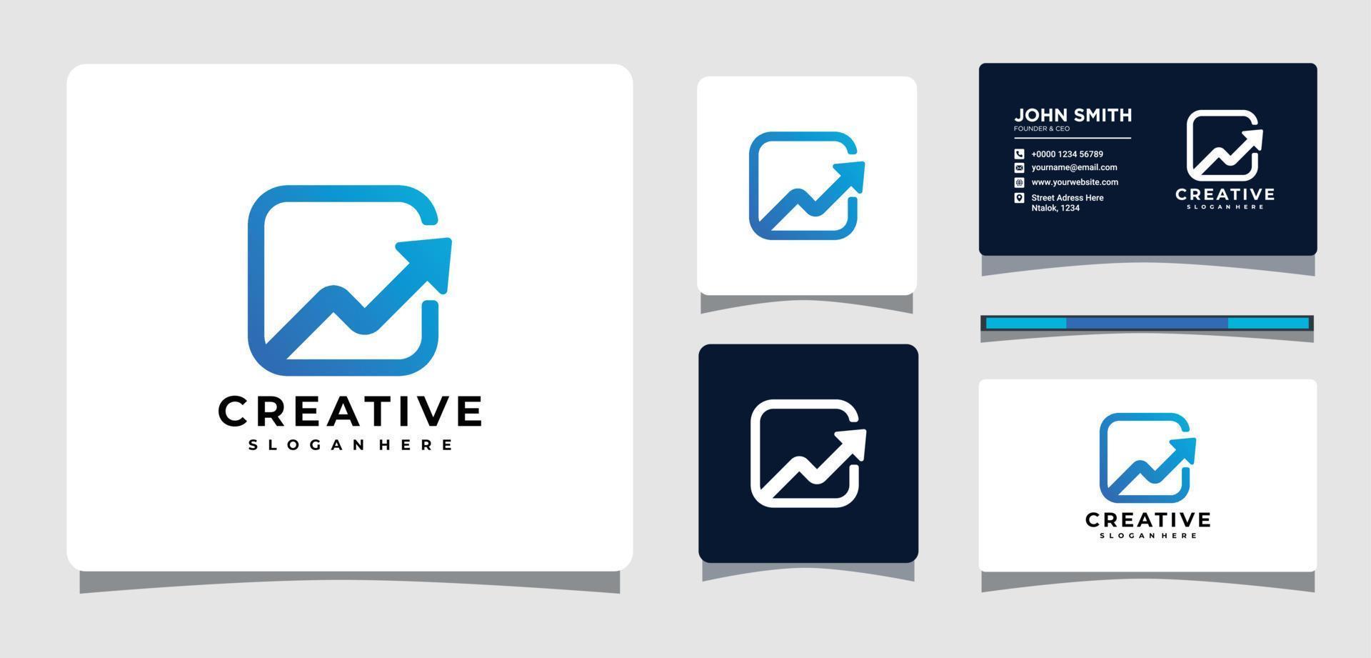 Arrow Square Logo Design Inspiration vector