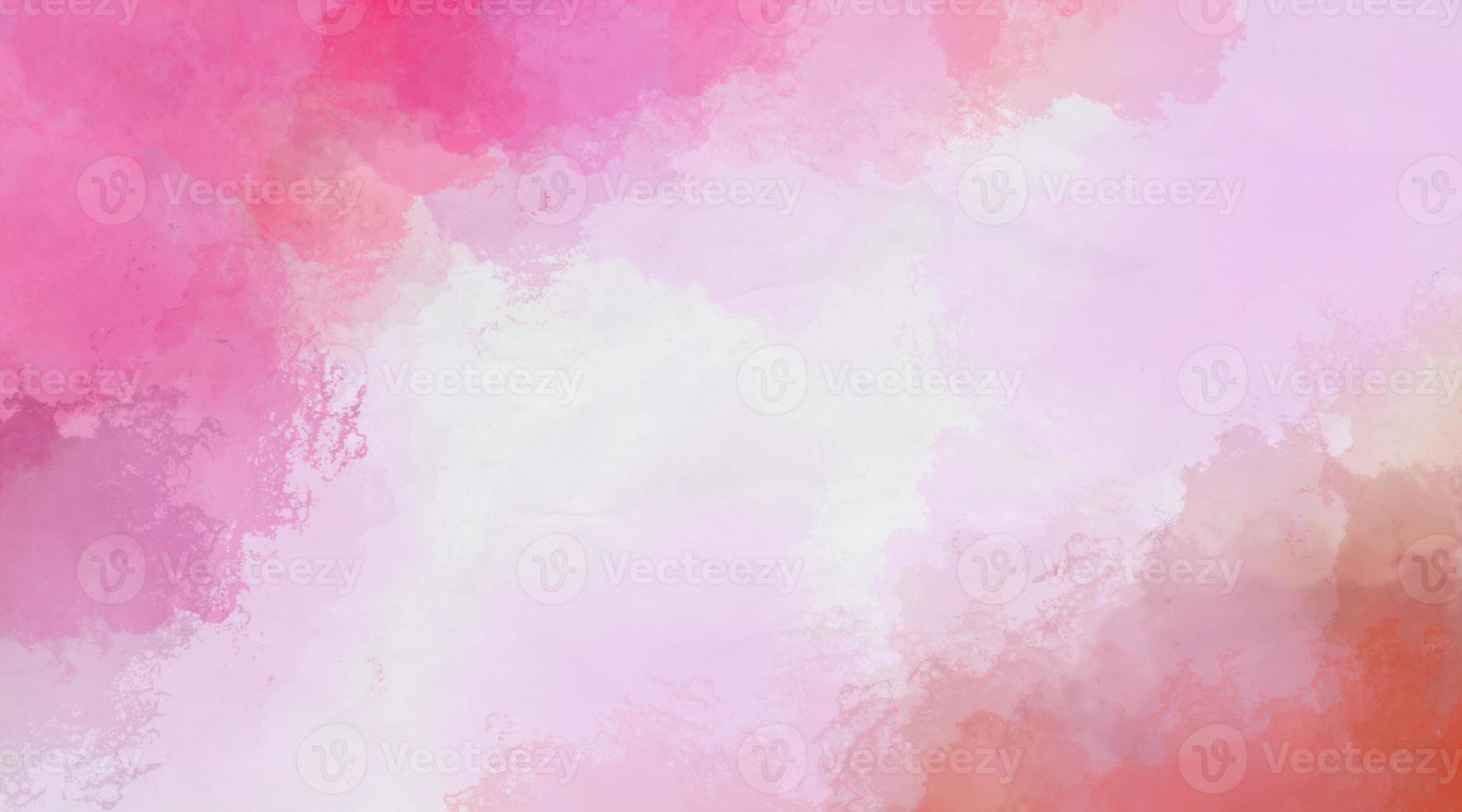 Hand Painted Pink Watercolor Background photo