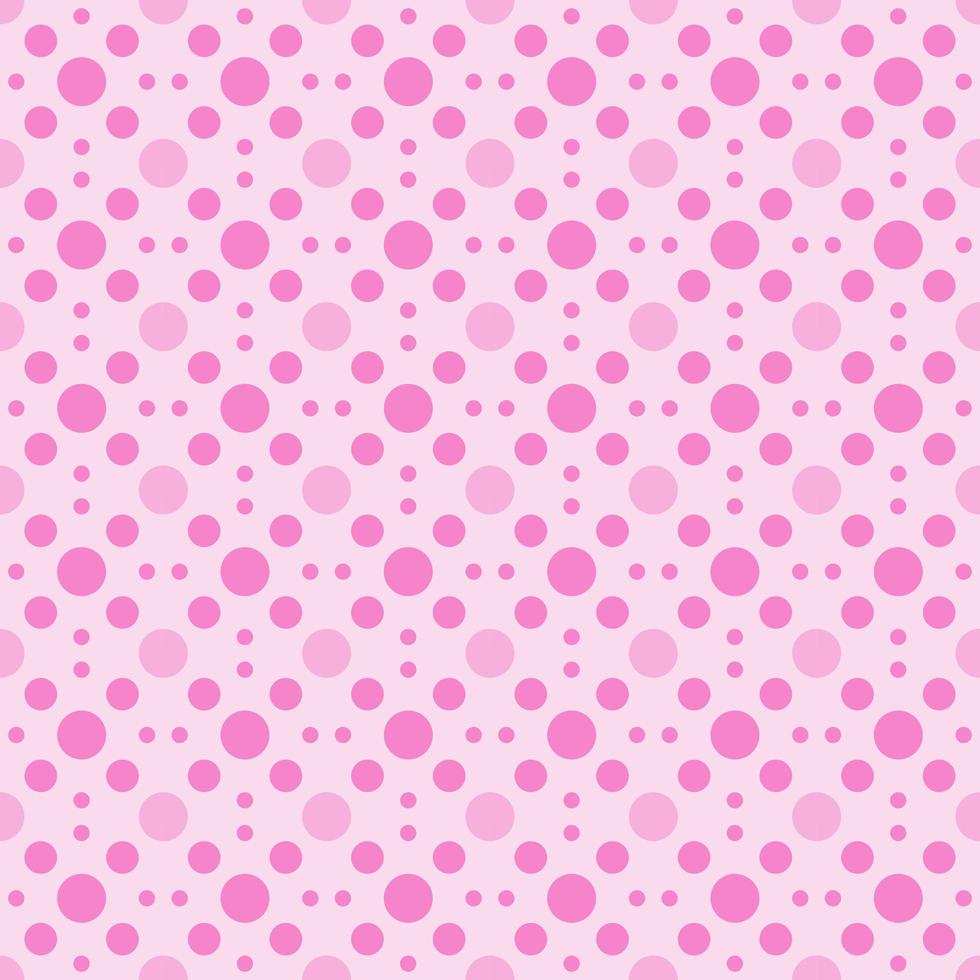 Seamless pink pastel  color polka dots pattern background. Texture pattern geometric design background for clothes, paper,textile, tiles photo