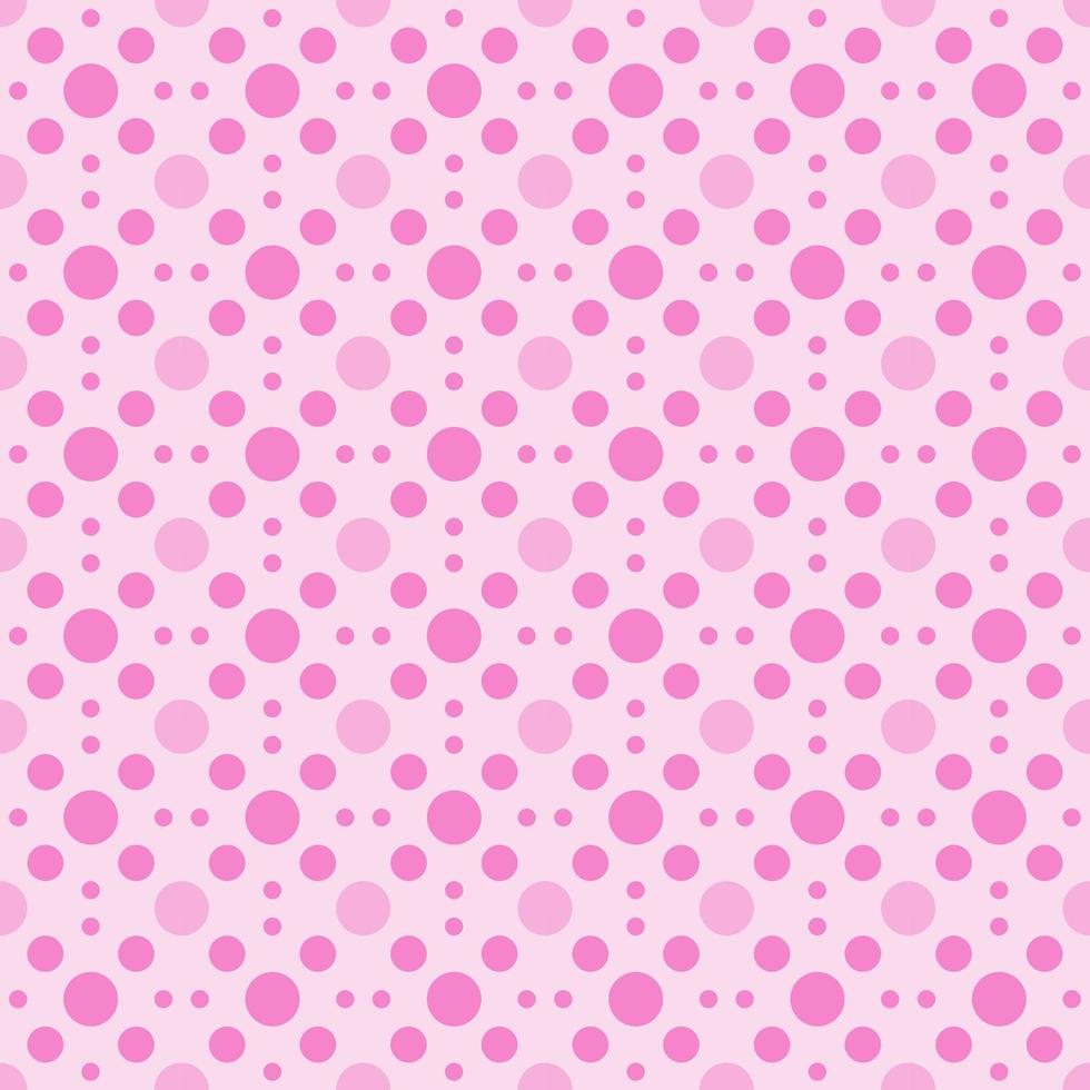 Seamless pink pastel  color polka dots pattern background. Texture pattern geometric design background for clothes, paper,textile, tiles photo