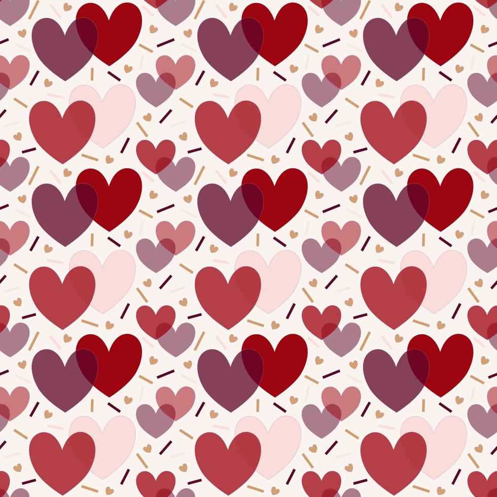 Seamless pattern background of heart shapes design for clothes,paper,textile, tiles photo