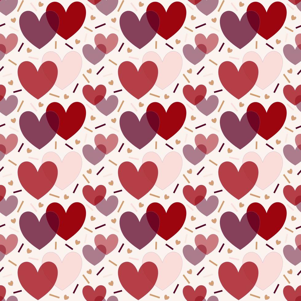 Seamless pattern background of heart shapes design for clothes,paper,textile, tiles photo