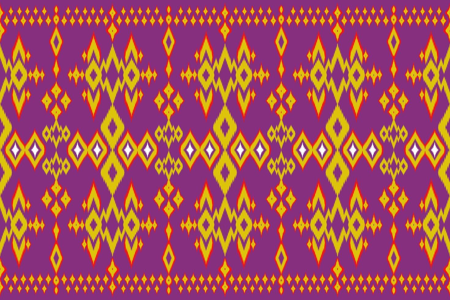 Seamless geometric ethnic asian oriental and tradition pattern design for texture and background. Silk and fabric pattern decoration for carpet, clothing, wrapping and wallpaper vector