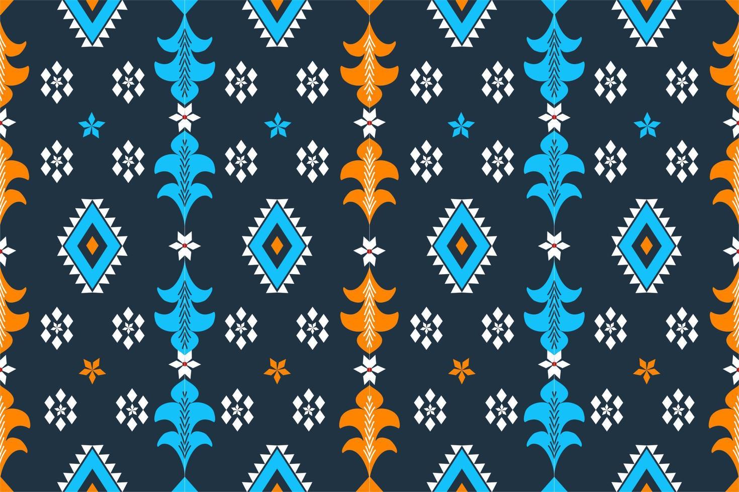 Seamless geometric ethnic asian oriental and tradition pattern design for texture and background. Silk and fabric pattern decoration for carpet, clothing, wrapping and wallpaper vector