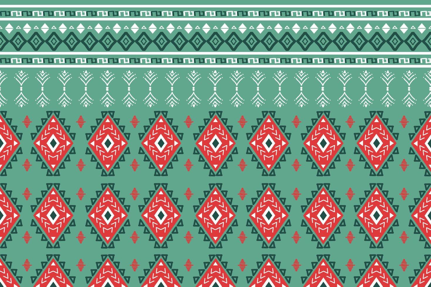 Diseño de patrón de tradición y oriental asiático étnico geométrico sin costuras para textura y fondo. decoración de patrones de seda y tela para alfombras, prendas de vestir, envolturas y papel tapiz vector