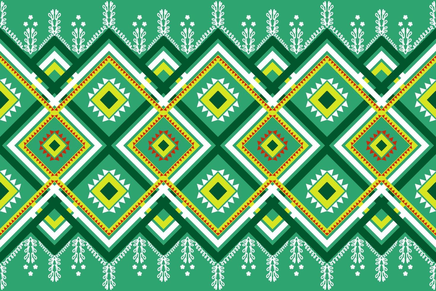 Diseño de patrón de tradición y oriental asiático étnico geométrico sin costuras para textura y fondo. decoración de patrones de seda y tela para alfombras, prendas de vestir, envolturas y papel tapiz vector