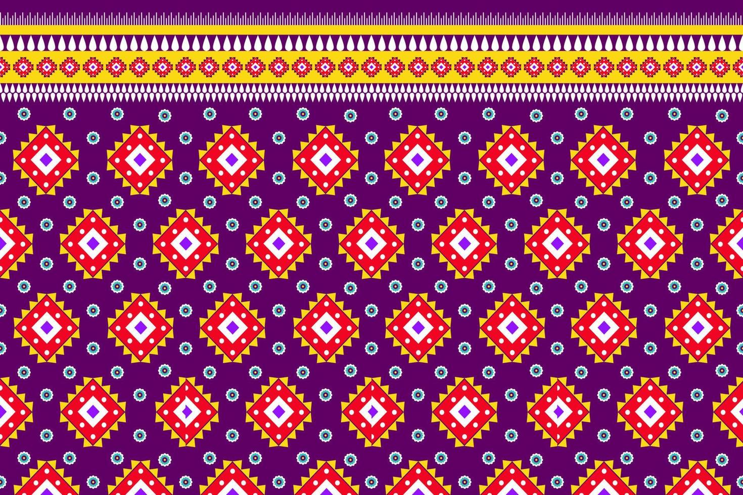 Seamless geometric ethnic asian oriental and tradition pattern design for texture and background. Silk and fabric pattern decoration for carpet, clothing, wrapping and wallpaper vector