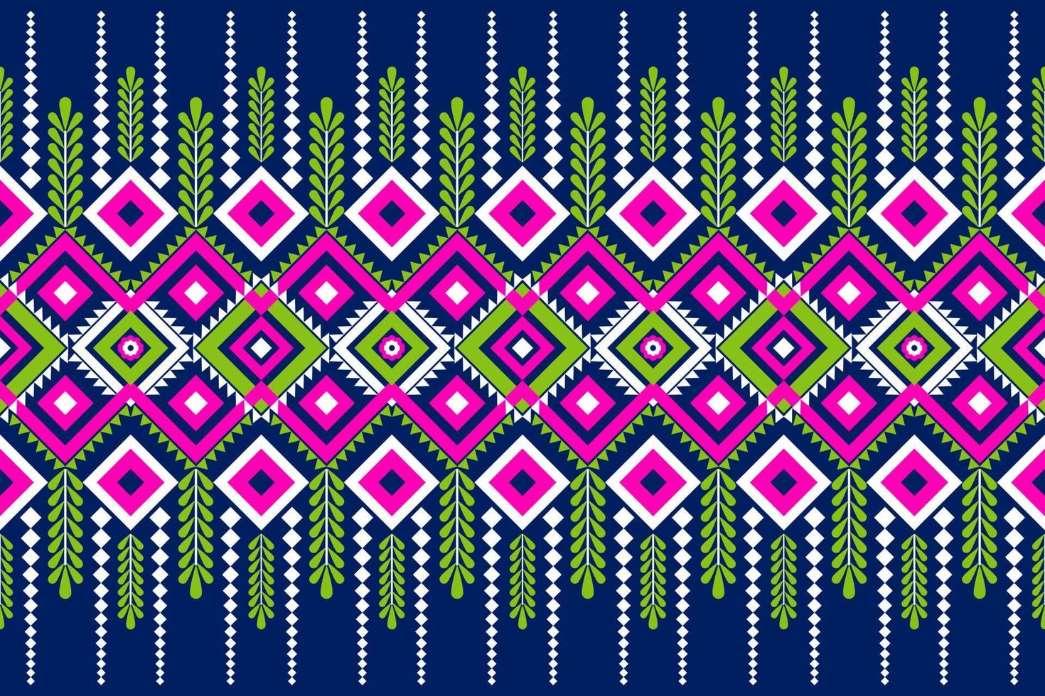 Seamless geometric ethnic asian oriental and tradition pattern design for texture and background. Silk and fabric pattern decoration for carpet, clothing, wrapping and wallpaper vector