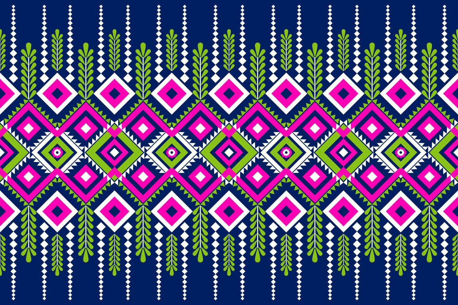 Seamless geometric ethnic asian oriental and tradition pattern design for texture and background. Silk and fabric pattern decoration for carpet, clothing, wrapping and wallpaper vector