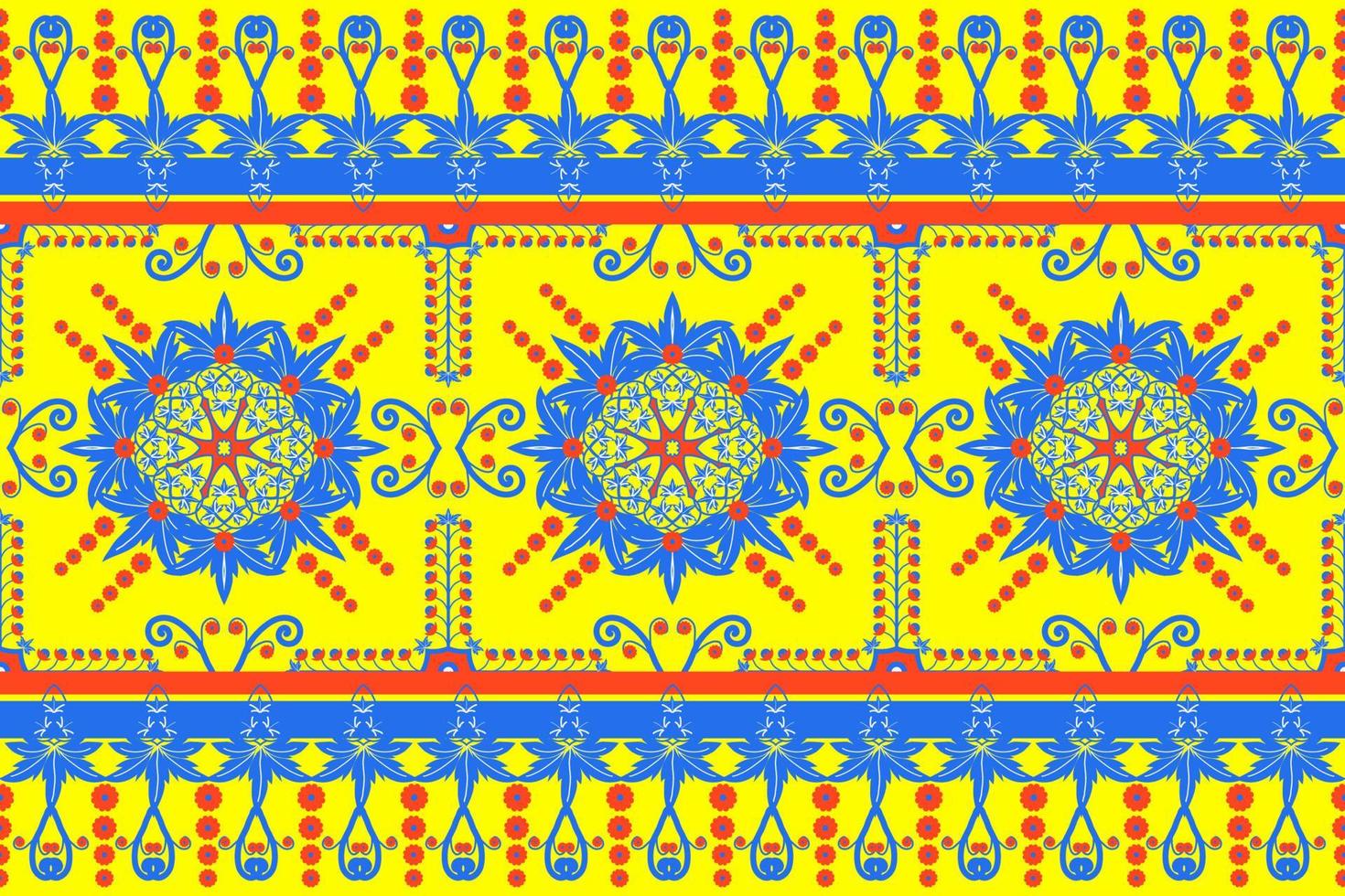 Seamless geometric ethnic asian oriental and tradition pattern design for texture and background. Silk and fabric pattern decoration for carpet, clothing, wrapping and wallpaper vector