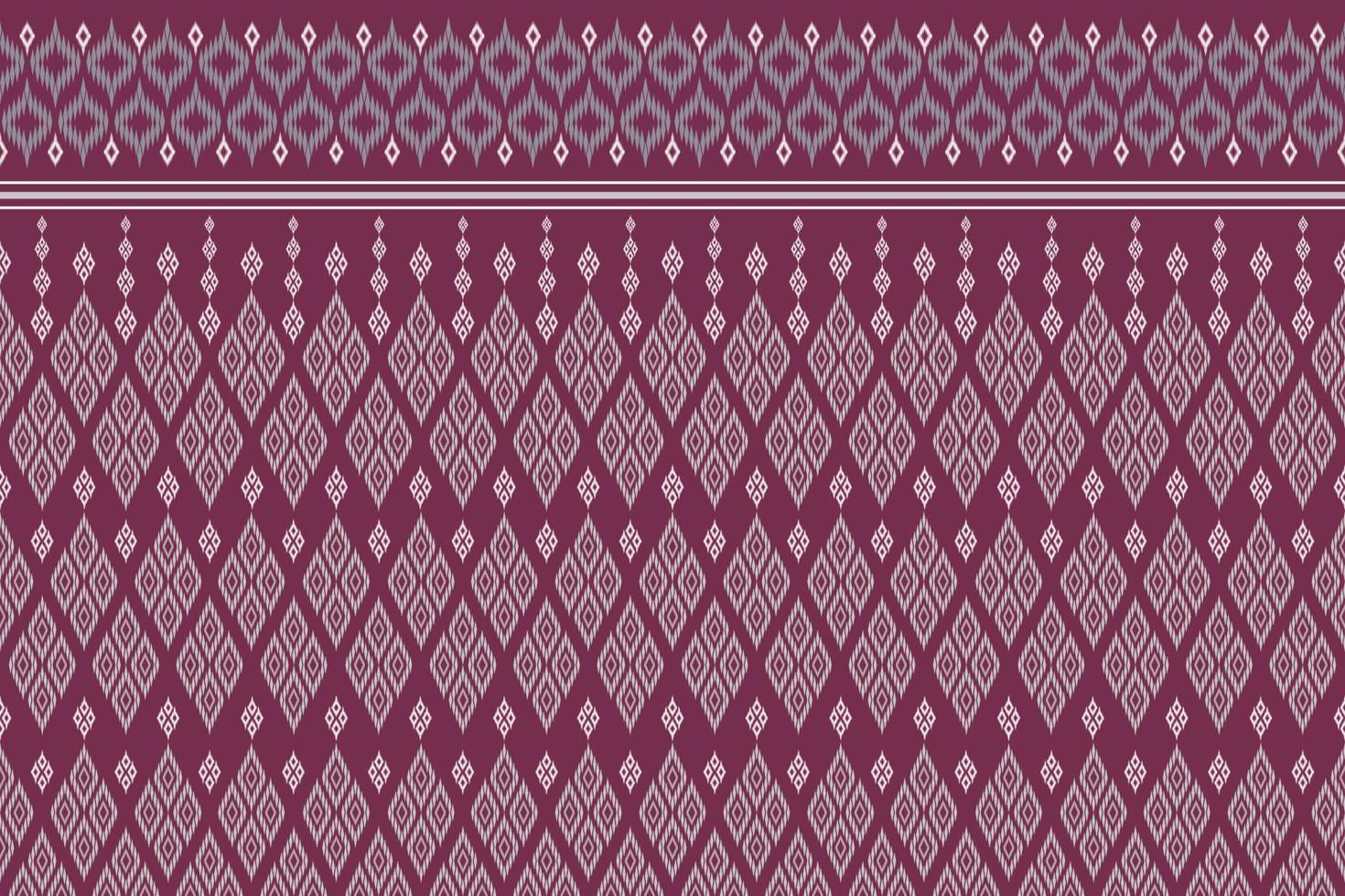 Seamless geometric ethnic asian oriental and tradition pattern design for texture and background. Silk and fabric pattern decoration for carpet, clothing, wrapping and wallpaper vector