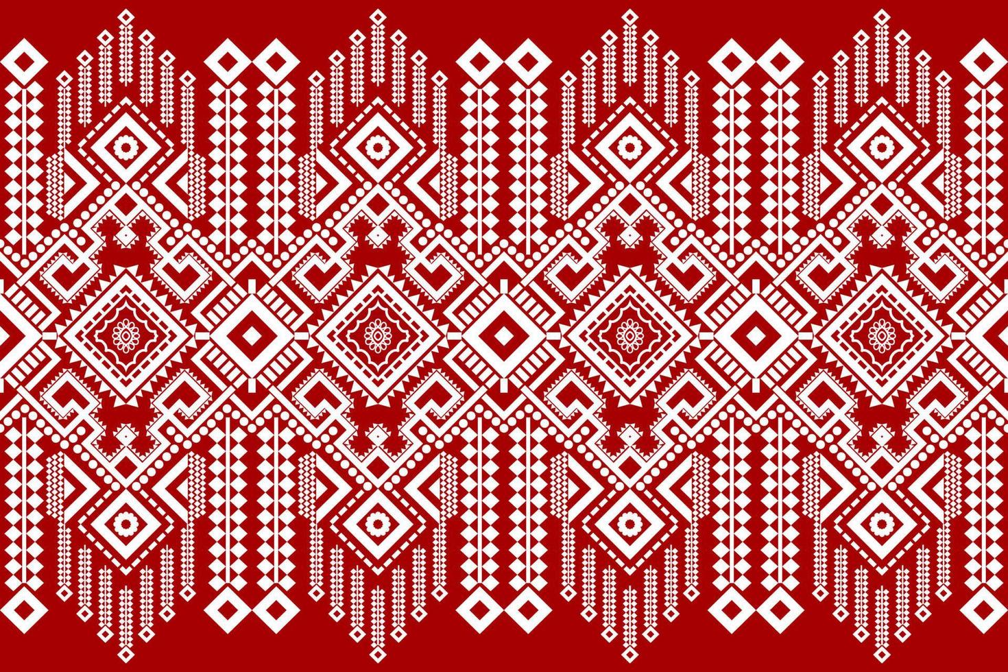 Diseño de patrón de tradición y oriental asiático étnico geométrico sin costuras para textura y fondo. decoración de patrones de seda y tela para alfombras, prendas de vestir, envolturas y papel tapiz vector