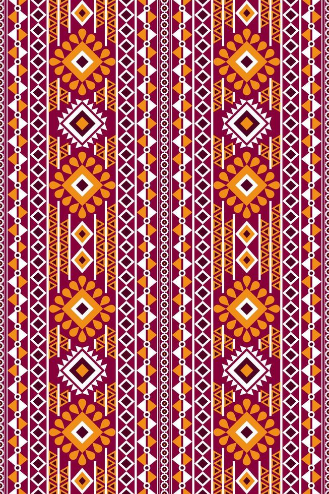 Seamless geometric ethnic asian oriental and tradition pattern design for texture and background. Silk and fabric pattern decoration for carpet, clothing, wrapping and wallpaper vector