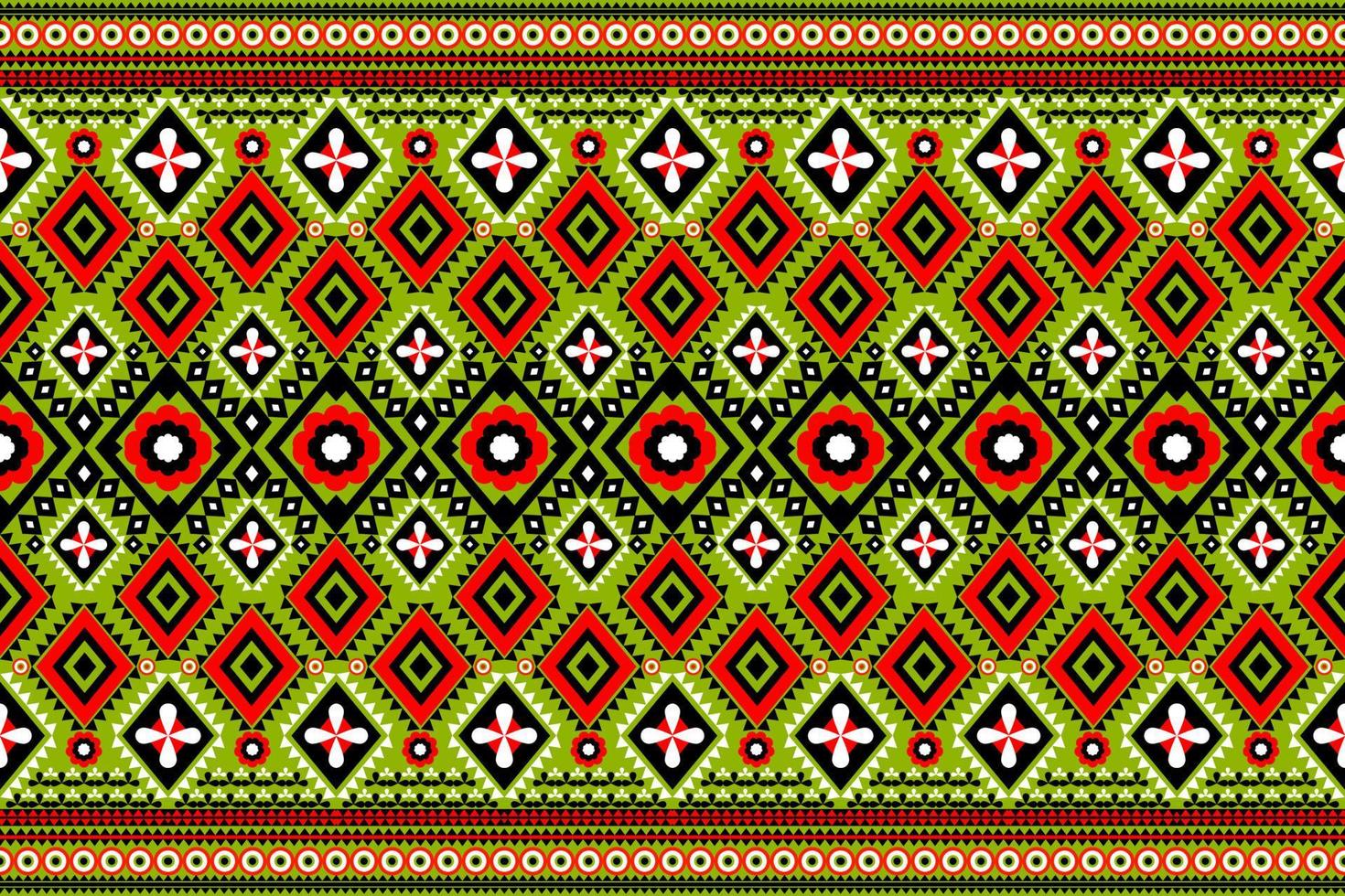 Seamless geometric ethnic asian oriental and tradition pattern design for texture and background. Silk and fabric pattern decoration for carpet, clothing, wrapping and wallpaper vector